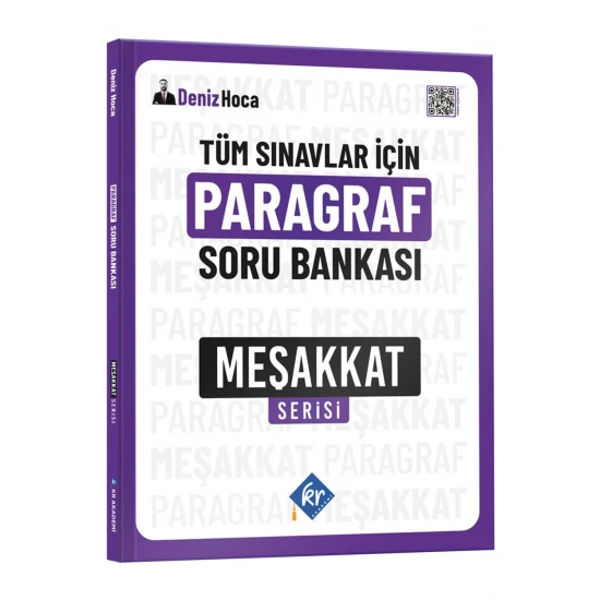 Deniz Hoca Tüm Sınavlar İçin Paragraf Soru Bankası Meşakkat Serisi KR Akademi Yayınları