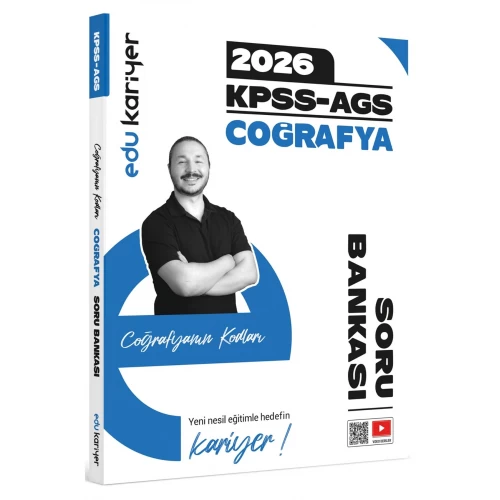 Edu Kariyer Coğrafyanın Kodları 2026 KPSS-AGS Coğrafya Video Çözümlü Soru Bankası