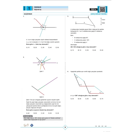 Eyüp B. TYT AYT Geometri Öğreniyorum Üçgenler KR Akademi Yayınları