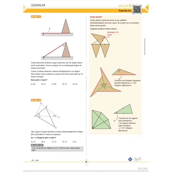 Eyüp B. TYT AYT Geometri Öğreniyorum Üçgenler KR Akademi Yayınları