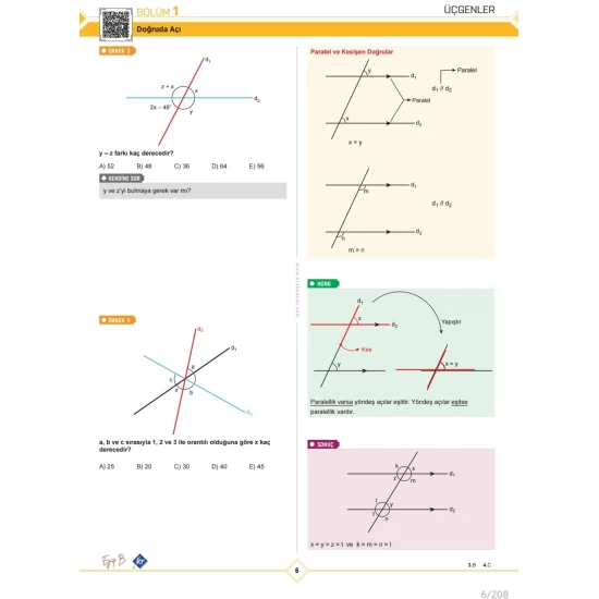 Eyüp B. TYT AYT Geometri Öğreniyorum Üçgenler KR Akademi Yayınları