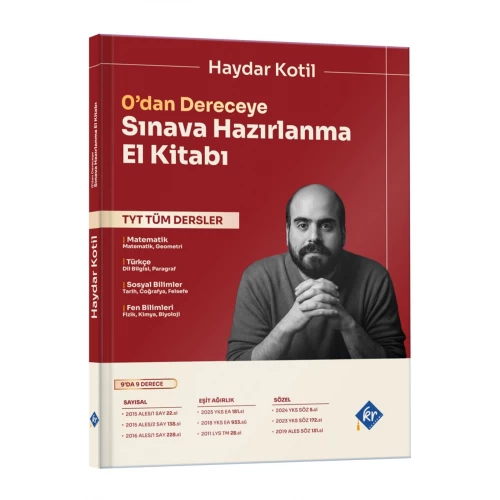 Haydar Kotil 0'dan Dereceye TYT Tüm Dersler Sınava Hazırlanma El Kitabı KR Akademi Yayınları