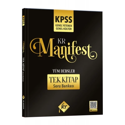 2026 KPSS Genel Yetenek Genel Kültür Manifest Tüm Dersler Tek Kitap Soru Bankası KR Akademi Yayınları