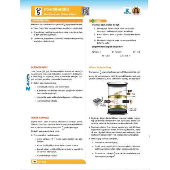 Zeduva Yayınları Fizikfinito AYT Fizik 1 Kitap 3 Kamp Video Ders Kitabı