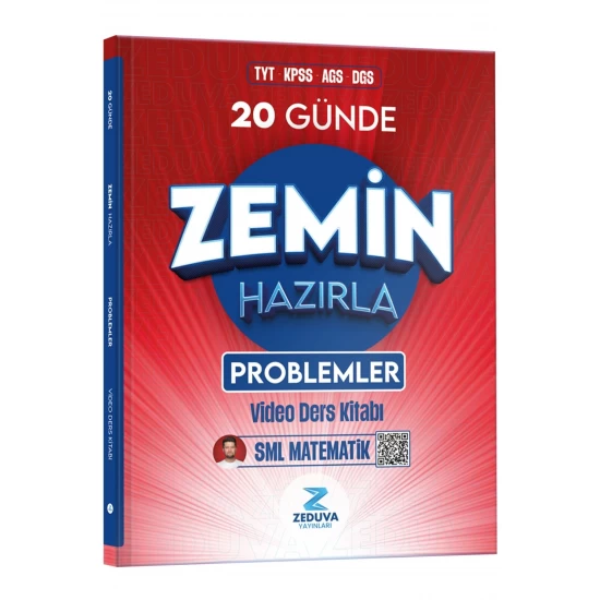Zeduva Yayınları SML Matematik TYT KPSS AGS DGS 20 Günde Zemin Hazırla Problemler Video Ders Kitabı