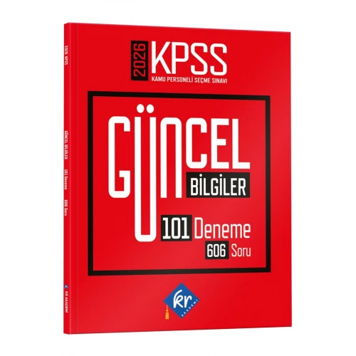 2026 KPSS Güncel Bilgiler 101 Deneme 606 Soru KR Akademi Yayınları
