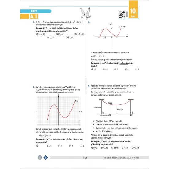 Partikül Matematik Maarif Modeli 10. Sınıf Matematik Konu Anlatım Kitabı KR Akademi Yayınları