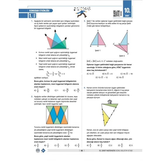 Partikül Matematik Maarif Modeli 10. Sınıf Matematik Konu Anlatım Kitabı KR Akademi Yayınları