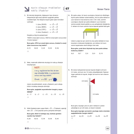 Matematik Karavanı TYT Matematik Tarz Problemler  KR Akademi Yayınları
