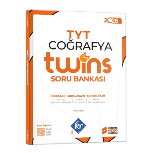 2026 TYT Twins Coğrafya Soru Bankası KR Akademi Yayınları