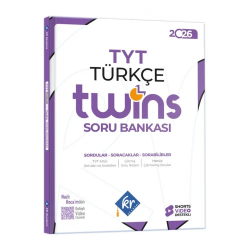 2026 TYT Twins Türkçe Soru Bankası KR Akademi Yayınları