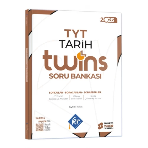 2026 TYT Twins Tarih Soru Bankası KR Akademi Yayınları