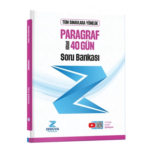 Zeduva Yayınları Türkçe Saati 40 Gün Ritüel Paragraf Soru Bankası Zeduva Yayınları Türkçe Saati 40 Gün Ritüel Paragraf Soru Bankası