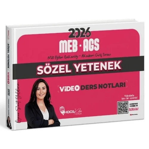 Hoca Kafası Yayınları 2026 MEB-AGS Sözel Yetenek Video Ders Notları