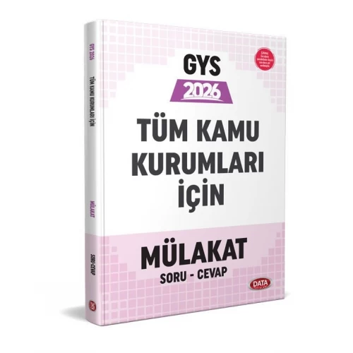 Tüm Kamu Kurumları GYS Mülakat Soru Cevap Data Yayınları