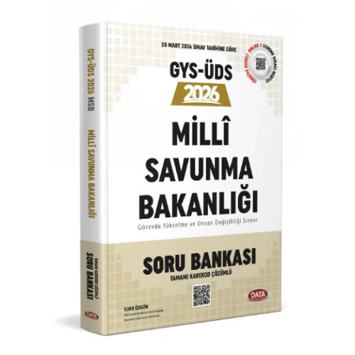 Milli Savunma Bakanlığı 2026 GYS-ÜDS Soru Bankası Tamamı Karekod Çözümlü Data Yayınları Milli Savunma Bakanlığı 2026 GYS-ÜDS Soru Bankası Tamamı Karekod Çözümlü Data Yayınları