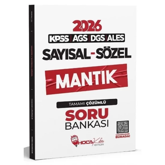 Hoca Kafası Yayınları 2026 KPSS MEB-AGS DGS ALES Sayısal Sözel Mantık Çözümlü Soru Bankası