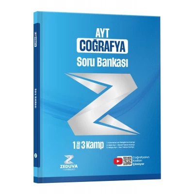 Zeduva Yayınları Coğrafyanın Kodları AYT Coğrafya 1 Kitap 3 Kamp Soru Bankası