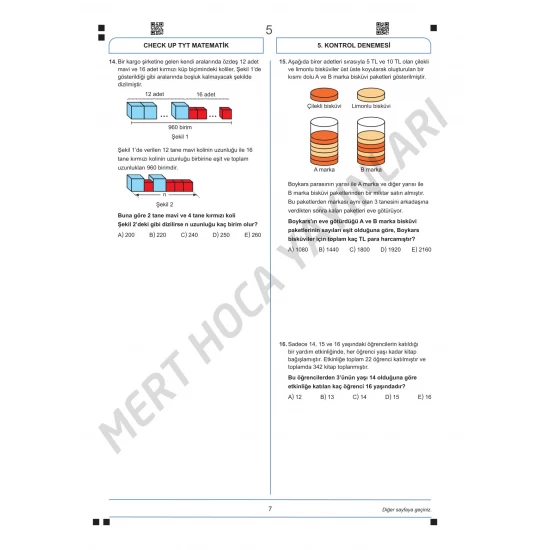 Mert Hoca Yayınları 2026 TYT Matematik Check-Up Denemeleri
