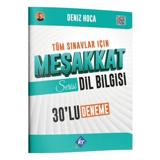 Deniz Hoca Tüm Sınavlar İçin Meşakkat Serisi Dil Bilgisi 30'lu Deneme Sınavı KR Akademi Yayınları