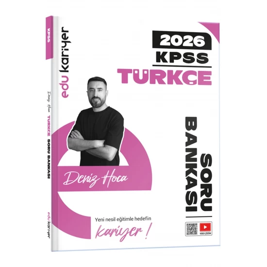 Edu Kariyer Deniz Hoca 2026 KPSS Türkçe Video Çözümlü Soru Bankası