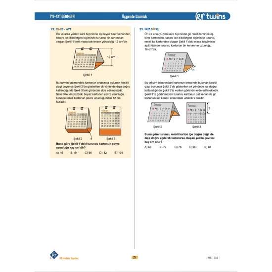 2026 TYT - AYT Twins Geometri Soru Bankası KR Akademi Yayınları