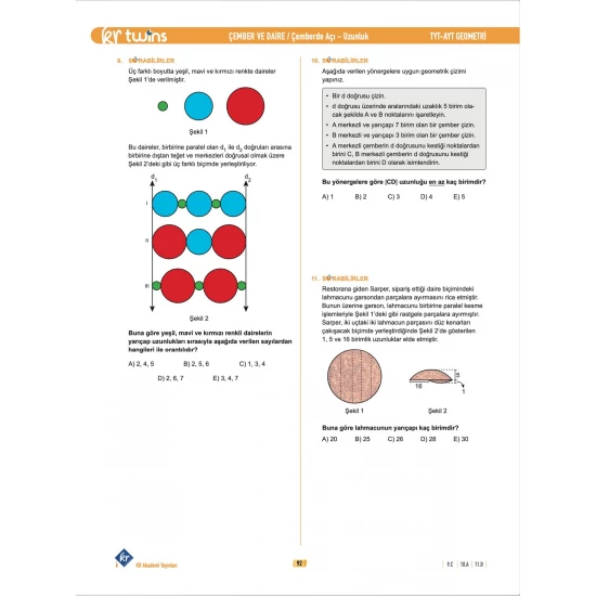 2026 TYT - AYT Twins Geometri Soru Bankası KR Akademi Yayınları