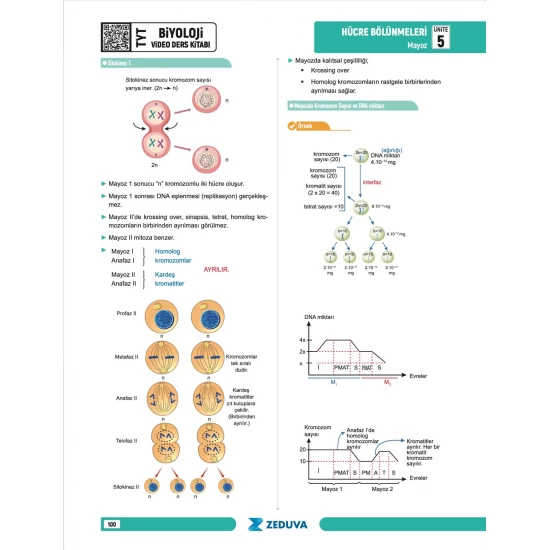 Zeduva Yayınları Biosem TYT Biyoloji 1 Kitap 3 Kamp Video Ders Kitabı