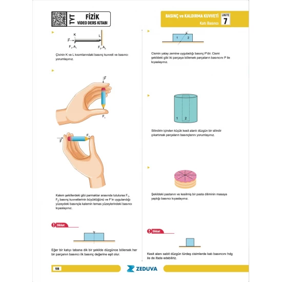 Zeduva Yayınları Fizikfinito TYT Fizik 1 Kitap 3 Kamp Video Ders Kitabı