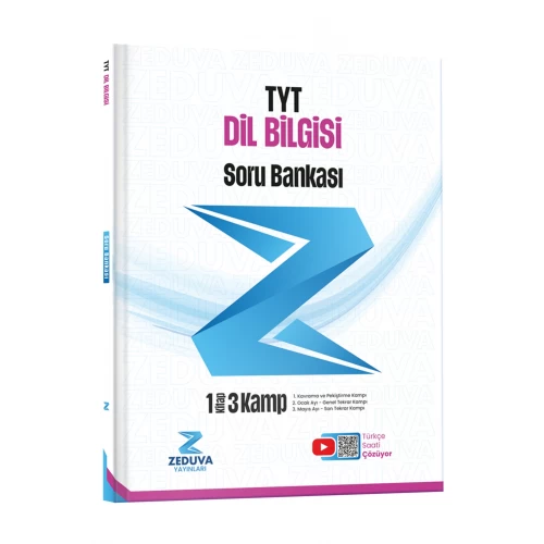 Zeduva Yayınları Türkçe Saati TYT Dil Bilgisi 1 Kitap 3 Kamp Soru Bankası Zeduva Yayınları Türkçe Saati TYT Dil Bilgisi 1 Kitap 3 Kamp Soru Bankası