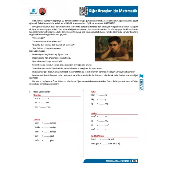 Zeduva Yayınları SML Matematik 12 Günde Zemin Hazırla Matematik Video Ders Kitabı