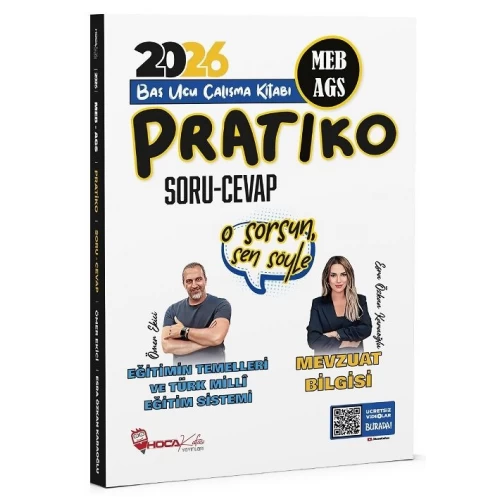Hoca Kafası Yayınları 2026 MEB-AGS Eğitimin Temelleri ve Türk Millî Eğitim Sistemi, Mevzuat Bilgisi Pratiko Soru Cevap Çalışma Kitabı