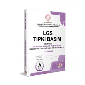 8. Sınıf LGS Tıpkı Basım Çıkmış Sorular ve Çözümleri Editör Yayınları