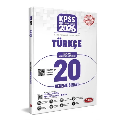 2026 KPSS Ultra Serisi Türkçe 20 Deneme Sınavı Data Yayınları