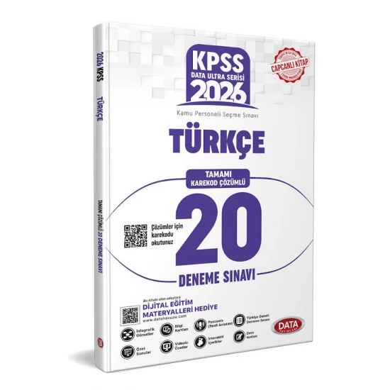 2026 KPSS Ultra Serisi Türkçe 20 Deneme Sınavı Data Yayınları