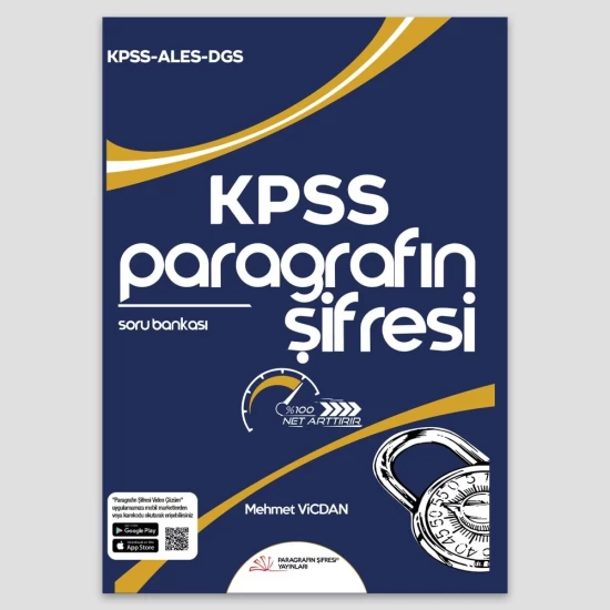 Paragrafın Şifresi Yayınları KPSS ALES DGS Paragrafın Şifresi Soru Bankası