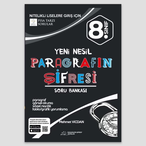 Paragrafın Şifresi Yayınları 8.Sınıf LGS Yeni Nesil Paragrafın Şifresi Soru Bankası