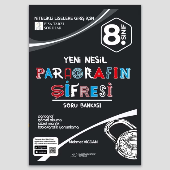 Paragrafın Şifresi Yayınları 8.Sınıf LGS Yeni Nesil Paragrafın Şifresi Soru Bankası