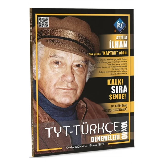 Önder Hoca & Ethem Hoca TYT Türkçe Video Çözümlü 10x40 Denemeleri KR Akademi Yayınları