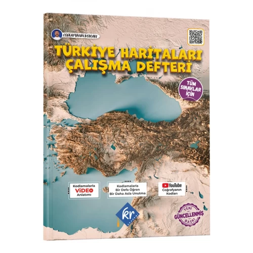 Coğrafyanın Kodları Türkiye Haritaları Çalışma Defteri (Tüm Sınavlar İçin) KR Akademi Yayınları