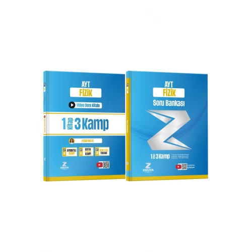 Zeduva Yayınları Fizikfinito AYT Fizik 1 Kitap 3 Kamp Video Ders Kitabı ve Soru Bankası Seti