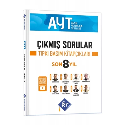 AYT Çıkmış Sorular Son 8 Yıl Tıpkı Basım Kitapçıkları KR Akademi Yayınları