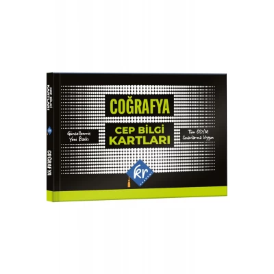 KPSS Tüm Sınavlar İçin Coğrafya Cep Bilgi Kartları KR Akademi Yayınları