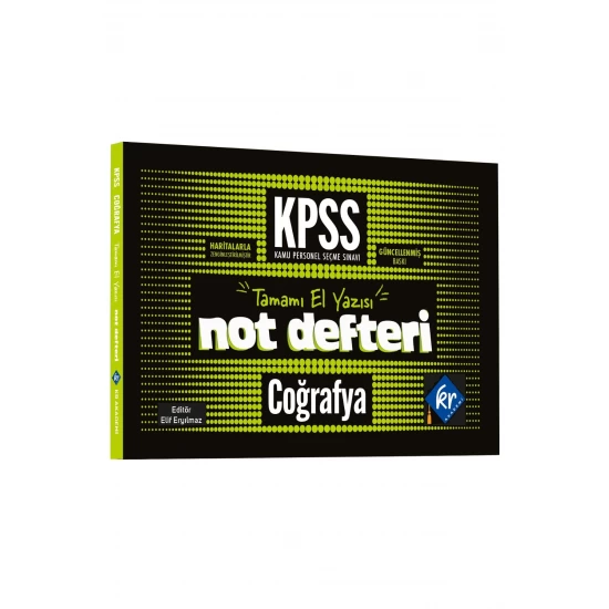 KPSS Coğrafya Konu Anlatımlı Not Defteri KR Akademi Yayınları
