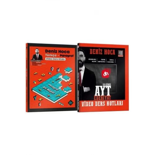 Deniz Hoca Tüm Sınavlar İçin Türkçe ve 59 Günde AYT Edebiyat Video Ders Notları Seti