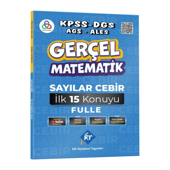 Gerçel Matematik KPSS DGS AGS ALES Sayılar Cebir İlk 15 Konuyu Fulle