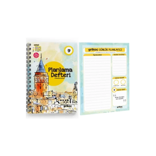 Gri Koç Planlama Defteri & Günlük Planlayıcı Seti Gri Koç Planlama Defteri & Günlük Planlayıcı Seti