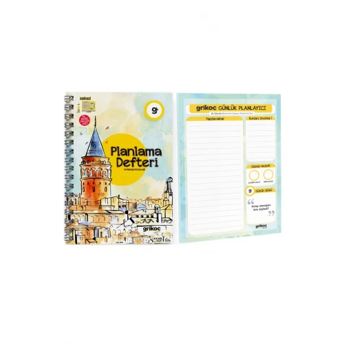 Gri Koç Planlama Defteri & Günlük Planlayıcı Seti