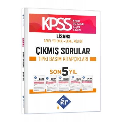 KPSS Genel Yetenek Genel Kültür Çıkmış Sorular Son 5 Yıl Tıpkı Basım Fasikülleri KR Akademi Yayınları