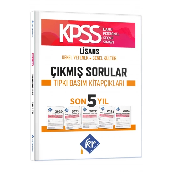 KPSS Çıkmış Sorular Son 5 Yıl Tıpkı Basım Fasikülleri KR Akademi Yayınları